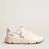 „Running Sole“ aus Nappa mit silbernem Stern und goldener Lederlasche an der Ferse