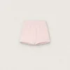 „Star“-Mädchenshorts aus rosa Baumwolle mit Aufnäher und Logo