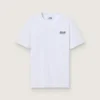 T-Shirt aus der „White Star Collection“ mit kontrastierendem schwarzem Logo und Stern