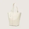 24/7-Tasche „North South“ aus butterfarbenem Leder mit verstellbaren Henkeln