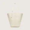 24/7-Tasche „North South“ aus butterfarbenem Leder mit verstellbaren Henkeln