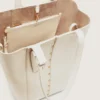 24/7-Tasche „North South“ aus butterfarbenem Leder mit verstellbaren Henkeln