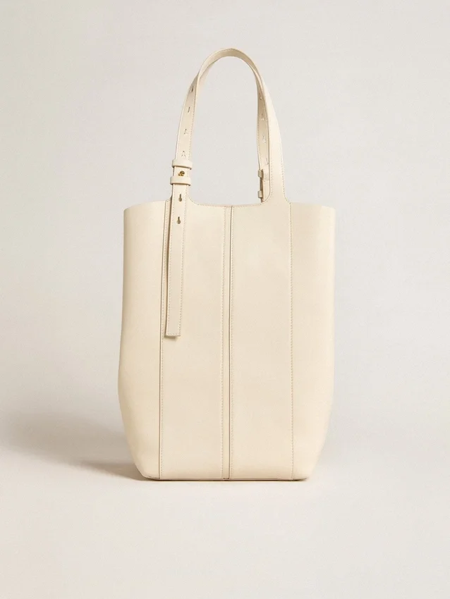 24/7-Tasche „North South“ aus butterfarbenem Leder mit verstellbaren Henkeln