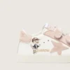 Baby-School aus Nappa mit rosa Stern aus Wildleder und Maskottchen-Print