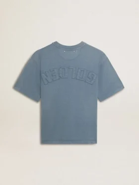 Babyblaues Hemd mit umgekehrtem Logo auf der Rückseite – Jersey Capsule