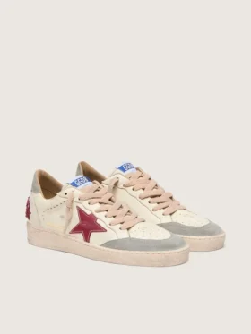 Ball Star LTD für Damen aus Nappaleder mit Lederstern und silberner Fersenlasche aus Wildleder