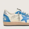 Ball Star LTD für Herren aus weißem Leder mit hellblauem Lederstern