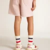 Ball Star Young aus Nappaleder mit Nappa-Stern und rosa Wildleder-Fersenlasche