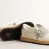 Ball Star Young aus Nappaleder mit silbernem Glitzerstern und Fersenlasche
