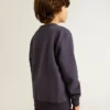 Blau-violettes Sweatshirt mit „golden goose“-Schriftzug auf der Vorderseite