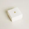 Buchstaben-R-Anhänger aus goldfarbenem Messing mit Kristallen