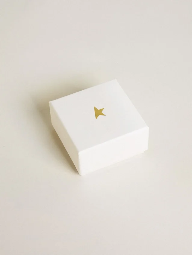 Buchstaben-S-Anhänger aus goldfarbenem Messing mit Kristallen