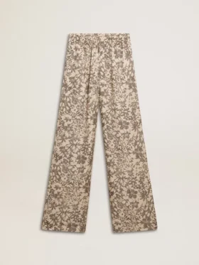 Damen-Jogginghose mit Blumenmuster