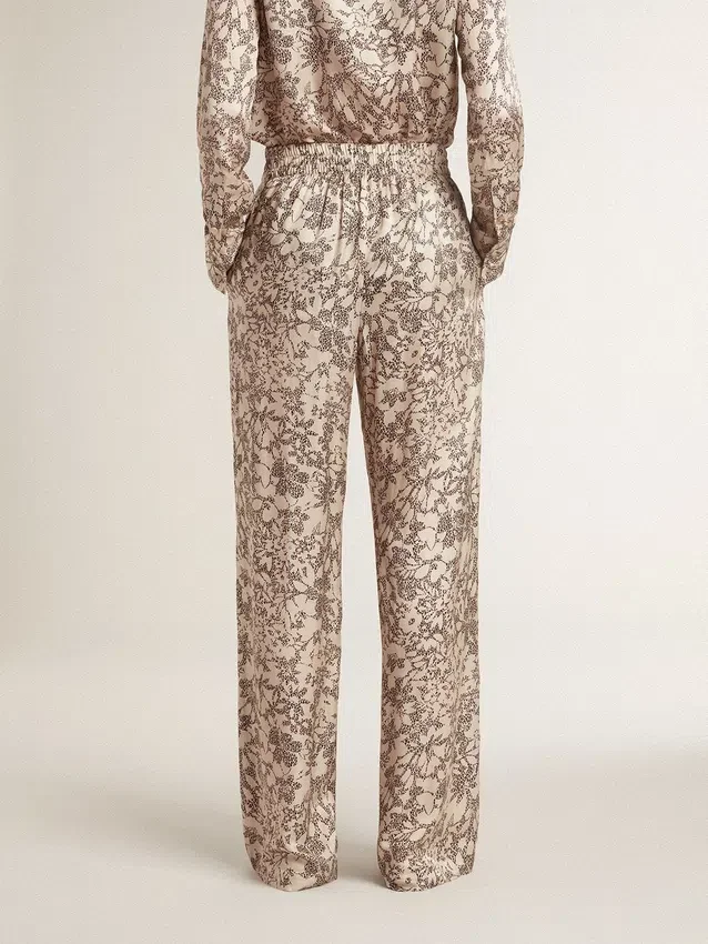 Damen-Jogginghose mit Blumenmuster