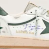 Ball Star LTD für Herren aus weißem Leder mit grünem Stern und Lederwaren