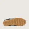 Herren-Sneaker „Marathon Speed“ mit schwarzem Lederobermaterial und silbernem Stern