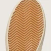 Damen-Old-School-Sneaker aus weißem Leder mit schwarzem Lederstern und Einsätzen im Schlangenprint