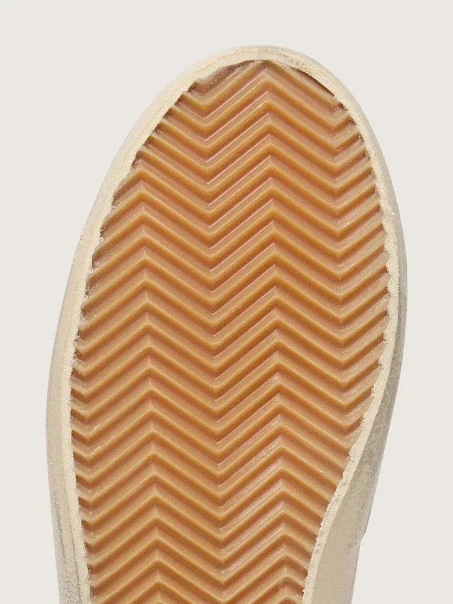 Damen-Old-School-Sneaker aus weißem Leder mit schwarzem Lederstern und Einsätzen im Schlangenprint