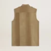 Damen-Shirtkleid aus sandfarbenem Denim mit Military-Details