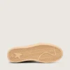 Damen-Sneaker „Ball Star“ aus puderrosa Wildleder mit metallisch-goldenem Stern