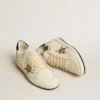 Damen-Sneaker „Ball Star“ mit Stern im Leopardenmuster, verziert mit Swarovski-Kristallen