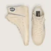 Damen-Sneaker „Francy“ aus beigem Wildleder mit silbernem Glitzerstern