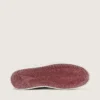 Damen-Stardan LAB aus burgunderrotem und silbernem Leder mit Glitzer