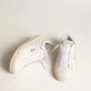 Damen-Tennisschuhe aus weißem Leder