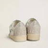 Damenmodell „Ball Star LTD“ aus Nappaleder und Wildleder mit silbernem Lederstern und Swarovski-Kristallen