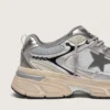 Herren-Lightstar aus grauem Mesh und silbernem Nappaleder mit grauem TPU-Stern