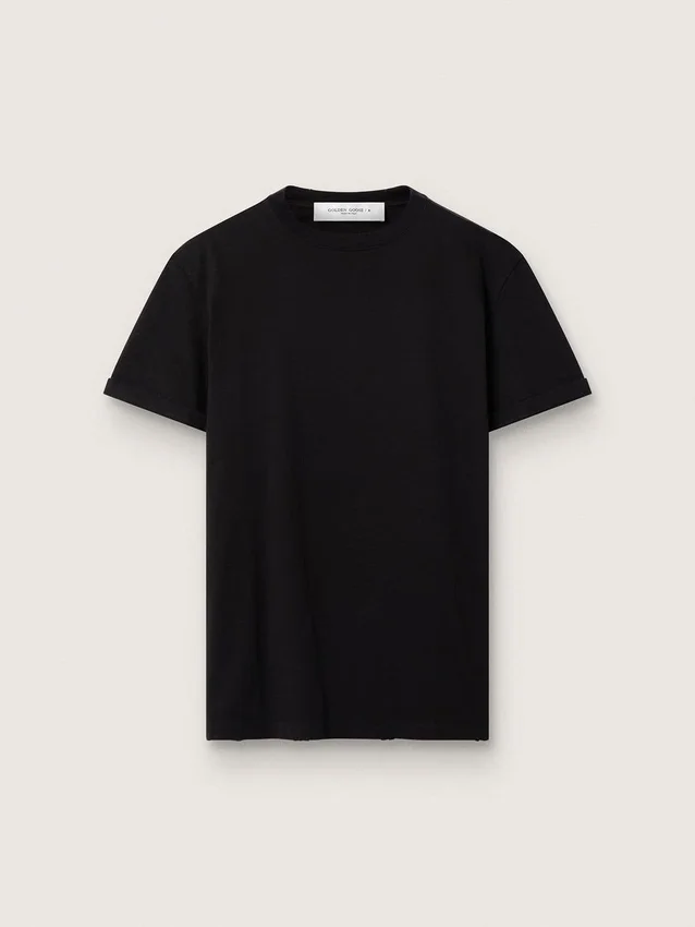 Distressed-Hemd für Damen in Regular-Fit, schwarz