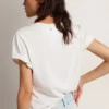 Distressed-Hemd für Damen in Regular-Fit in Weiß