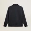Dunkelblaues Sweatshirt mit weißem Streifen und kontrastierenden blauen Sternen