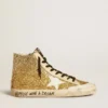 Francy Penstar in Goldglitzer mit weißem Lederstern