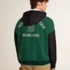 Grün-blaues Wende-Kapuzensweatshirt für Herren