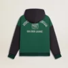 Grün-blaues Wende-Kapuzensweatshirt für Herren