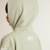 Hellgrünes Sweatshirt mit Reißverschluss