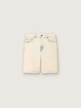 Herren-Bermudashorts aus hellem, sandfarbenem Denim