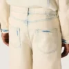 Herren-Bermudashorts aus hellem, sandfarbenem Denim