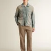 Herren-Jeansjacke im Distressed-Look mit Reißverschluss