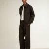 Herren-Jogginghose aus schwarzer Wolle