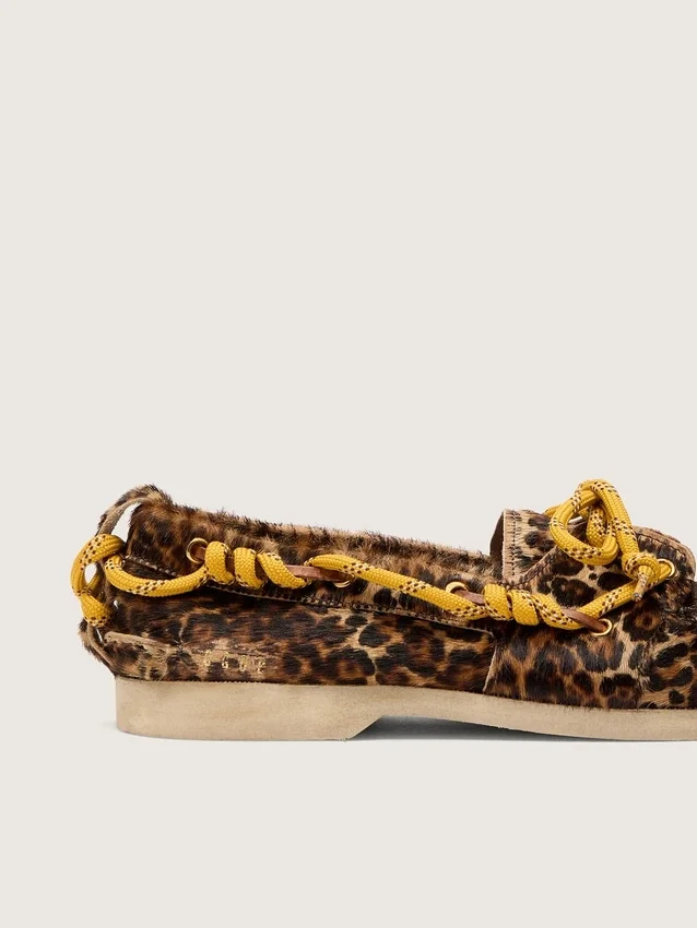 Herren-Loafer „Cruise“ aus Ponyleder mit Leopardenmuster