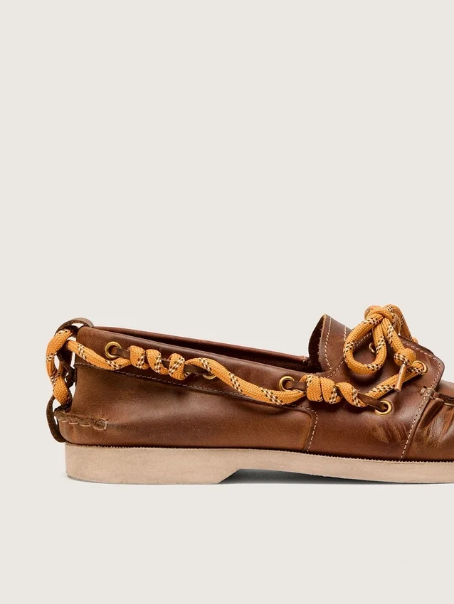 Herren-Loafer „Cruise“ aus tabakfarbenem Leder