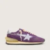 Damen-Marathon mit violettem Nylon-Obermaterial und weißem Stern