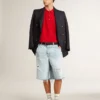 Herren-Poloshirt aus rotem Baumwoll-Piqué