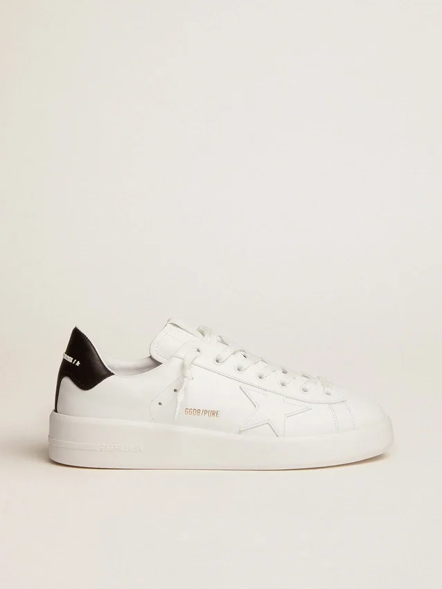 Herren-Purestar mit Lederstern und schwarzer Fersenlasche aus Leder