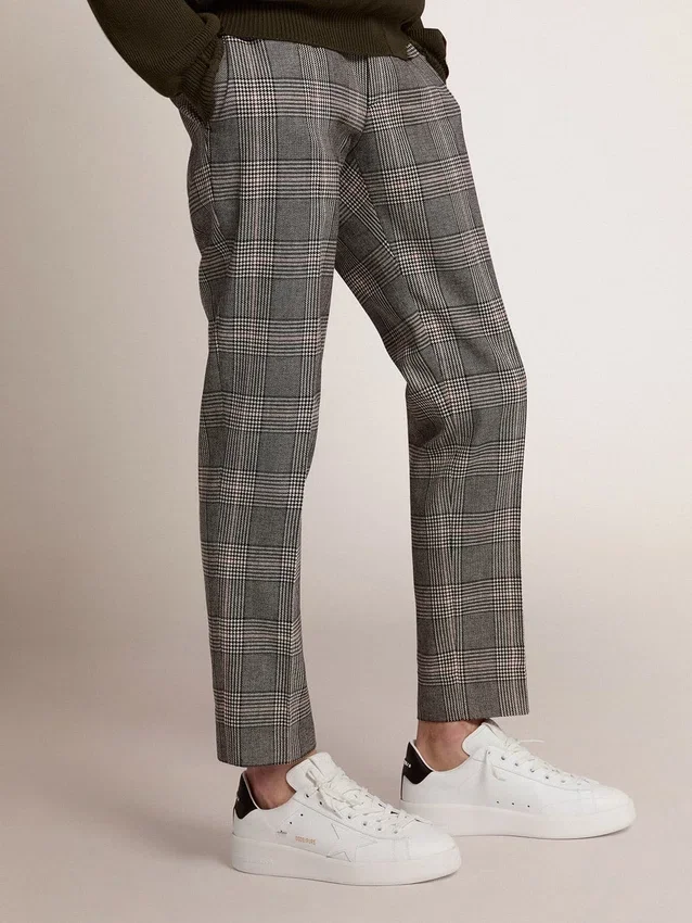 Herren-Purestar mit Lederstern und schwarzer Fersenlasche aus Leder
