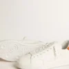 Herren-Purestar mit weißem Lederstern und orangefarbener Fersenlasche