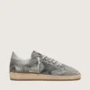 Herren-Sneaker „Ball Star LTD“ aus grauem Denim mit schwarzem Lederstern