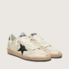 Herren-Sneaker „Ball Star“ mit schwarzem Lederstern und grüner Lederlasche an der Ferse